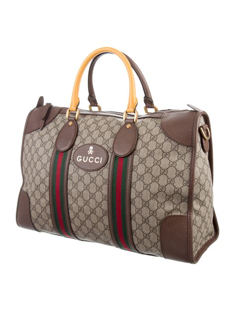 gucci leather gym bag|gucci duffle bag price.